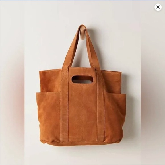 Free People Suede Caravan Tote NWT